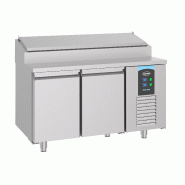 Saladette table de préparation réfrigérée inox 2 portes 7x 1/3gn pr... - P7489.5140