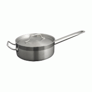 Sauteuse avec couvercle 4,5L Ø26x8,5cm inox