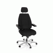 Siège pivotant XXL 24 HOURS I Noir hjh OFFICE - noir polyester 608916