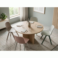 Table de réunion ronde Filippa pour 4 personnes en livraison rapide