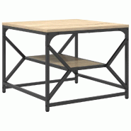 VidaXL Table basse Chêne Sonoma 51 x 50 x 40 cm Modèle Grandezza - 868226