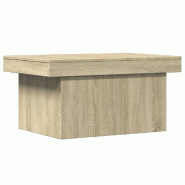 VidaXL Table basse chêne sonoma 80x55x40 cm bois d'ingénierie Modèle Atlas Salle à manger - 840865