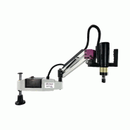 Bras de taraudage électrique M3 à M16 écran tactile PLC servo 0,6 kW 230 V portée effective 1045 mm avec 8 douilles ø19 mm Optidrill DG16