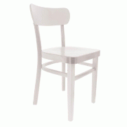 Chaise d'intérieur Bastia en bois finition blanche - par 2