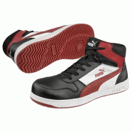 Chaussure de sécurité frontcourt noir/blanc/rouge s3l p 38 - PUMA - 630050201000038 - 857277 Chaussure de sécurité frontcourt noir/blanc/rouge s3l p 38 - PUMA - 630050201000038 - 857277