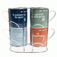 Coffret de 4 tasses Joe - Multicolore Rond Grès Amadeus 10.30x7.10 cm - multicolore Grès 3520071924267 Coffret de 4 tasses Joe - Multicolore Rond Grès Amadeus 10.30x7.10 cm - multicolore Grès 3520071924267