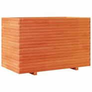 Helloshop26 - Jardinière bac lit surélevé plantes fleurs terrasse jardin cire 110 x 60 x 72 cm bois de pin massif marron 02_0038444 - 3000217674176 Helloshop26 - Jardinière bac lit surélevé plantes fleurs terrasse jardin cire 110 x 60 x 72 cm bois de pin massif marron 02_0038444 - 3000217674176