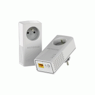Netgear PLP1000-100FRS 1000Mbit/s Ethernet/LAN Blanc 2pièce(s) Adaptateur réseau CPL