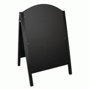 Panneau de trottoir, Surface : (H) 900 x (L) 600 mm, structure métallique noir, Olympia - noir 3701188022637 Panneau de trottoir, Surface : (H) 900 x (L) 600 mm, structure métallique noir, Olympia - noir 3701188022637