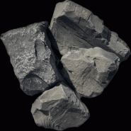 Pierre décorative 100/200 Nero Ebano - Marbre Noir Concassé - Densité 1.5 ton/m3