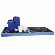 Plancher de rétention en polyéthylène - capacité de stockage jusqu'à 600L - couleur bleu Plancher de rétention en polyéthylène - capacité de stockage jusqu'à 600L - couleur bleu