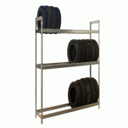 SimonRack Étagère pour Pneus, 12 pneus, 2000x1200x450 mm, 3 niveaux, Galvanisé – Simonauto - argenté métal 8435104986196