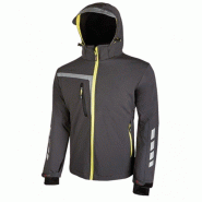 U-Power - Veste Softshell déperlante grise Stretch QUICK Gris Taille XL - XL gris 8033546337516_0