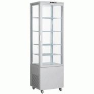 Vitrine panoramique réfrigérée positive 4 étagères - 235 L