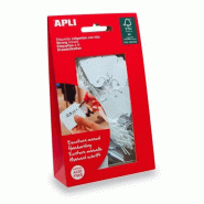Apli Pochette de 200 étiquettes bijouterie 7x19 mm - blanc 8410782070047