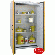 Armoire de sécurité coupe-feu 90mn 220l fermeture automatique en cas d'incendie