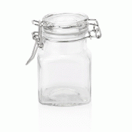 Bocal à fermeture mécanique 100 ml Ø 4 cm verre inox lot de 6 - Was Germany - transparent verre 4044925017107