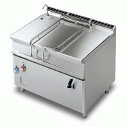 Brasero électrique à basculement manuel, cuve inox 120 L, structure inox, 120x90x90 cm, Modèle BR120-912ETF/I - 2173