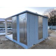 Cabine d'aires d'accueil des gens du voyage  - sur mesure et disponible en version PMR