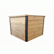 Composteur Poly Collectif droit - 300L à 1000L - Résineux ou Douglas brut/raboté
