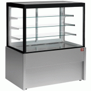 Comptoir vitrine pano. 4 niv. Chauffant- gris - Diamond - 0615402700214