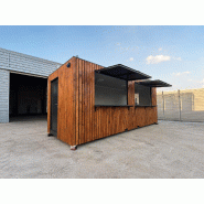 Conteneur snack - vente - café | Modèle EICHE IMBISS | Excellente isolation et qualité industrielle durable