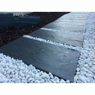 Dalle ardoise 100×50 - Gris anthracite - Épaisseur +/- 3 cm Dalle ardoise 100×50 - Gris anthracite - Épaisseur +/- 3 cm