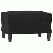 Décoshop26 - Repose-pieds tabouret 60 x 50 x 41 cm en PVC noir DEC030488 - 3000257940392
