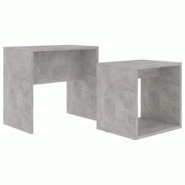 Helloshop26 - Ensemble de table basse 48 x 30 x 45 cm bois ingénierie gris 02_0042105 - 3000213665024 Helloshop26 - Ensemble de table basse 48 x 30 x 45 cm bois ingénierie gris 02_0042105 - 3000213665024