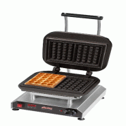 Neumärker® Gaufrier Thermocook® incl. Plaques interchangeables Gaufre Lorraine - gris inox 12-40801-42