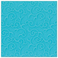 Papstar 50 serviettes ROYAL Collection pliage 1/4 40 cm x 40 cm turquoise Casali - bleu papier 84887
