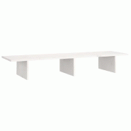 Support de moniteur 100 x 27 x 15 cm bois de pin solide blanc 02_0004443 - blanc Bois massif 3000200393428