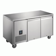 Table Réfrigérée Positive Inox 2 Portes GN 1/1 - 267L Froid Ventilé Premium - Polar Série U - TRUA005
