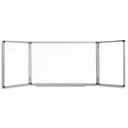 Tableau blanc laqué triptyque - 602133 - 90 x 120 cm (90x240 cm ouvert)