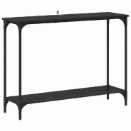 VidaXL Table console Chêne noir 101 x 30.5 x 75 cm Bois d'ingénierie Modèle Flex Industriel - 883518
