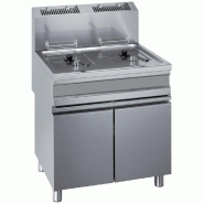 Friteuse gaz 2 cuves 15 litres sur armoire Friteuse gaz 2 cuves 15 litres sur armoire