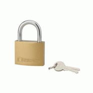 Cadenas à clé Type 1, laiton, intérieur, anse acier, 75mm, 2 clés - THIRARD - doré 3150269800709 Cadenas à clé Type 1, laiton, intérieur, anse acier, 75mm, 2 clés - THIRARD - doré 3150269800709
