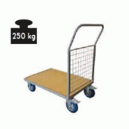 Chariot 250 kg plateau bois - wpg25b Chariot 250 kg plateau bois - wpg25b