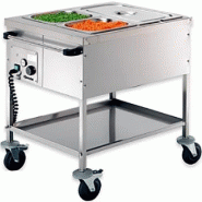 Chariot bain-marie à eau - Bacs GN 1/1 - Cuve double paroi - 1 à 3 GN1/1 disponibles Chariot bain-marie à eau - Bacs GN 1/1 - Cuve double paroi - 1 à 3 GN1/1 disponibles