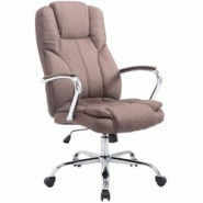 CLP Fauteuil de bureau XXL Xanthos en Tissu capacité de charge de 210 kg Marron - marron textile 191691203 CLP Fauteuil de bureau XXL Xanthos en Tissu capacité de charge de 210 kg Marron - marron textile 191691203