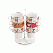 Coffret de 6 tasses expresso Maggie - Blanc Rond Porcelaine Amadeus 8.50x6.80 cm - blanc porcelaine 3520071882116 Coffret de 6 tasses expresso Maggie - Blanc Rond Porcelaine Amadeus 8.50x6.80 cm - blanc porcelaine 3520071882116