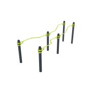 Combiné dips PMR - Gamme Street Workout adapté aux personnes à mobilité réduite