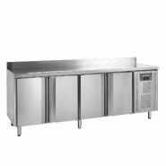 Comptoir pour saladette réfrigéré CK7410X1SP 4 portes GN1/1 Inox TEFCOLD