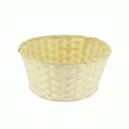 Corbeille ronde en bambou Ø26x12cm - par 20