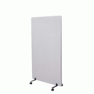 Décoshop26 - Cloison acoustique paravent de bureau séparateur de pièce panneau d'affichage à double paroi tiss gris 147x80 cm 04_0006419 - gris 30 Décoshop26 - Cloison acoustique paravent de bureau séparateur de pièce panneau d'affichage à double paroi tiss gris 147x80 cm 04_0006419 - gris 30