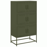 Helloshop26 - Buffet bahut commode armoire meuble de rangement organisateur cuisine salle de séjour salon olive 68,5 x 38,5 x 123,5 02_0036587 - 3000 Helloshop26 - Buffet bahut commode armoire meuble de rangement organisateur cuisine salle de séjour salon olive 68,5 x 38,5 x 123,5 02_0036587 - 3000