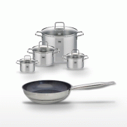 Lot Poêle 28 cm & 4 Faitouts Elo Profi Therm Platinum - gris inox 3176239951998
