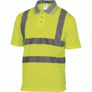 Polo polyester haute visibilité - offshore