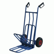 RIBITECH Chariot Diable Bavette Rabattable 2 Roues 250kg prcdbv - multicolore 3700194402808_0