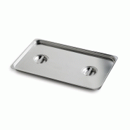 Sammic Couvercle standard 1/9 pour bacs Gastronorm en acier inoxydable 18/10 avec poignées intégrées pour usage professionnel | Maxima - inox 9257300